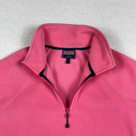 Vineyard Vines Jacket Womens Small Pink Fleece Outdoors Cute Cozy Preppy Top - Picture 3 of 16